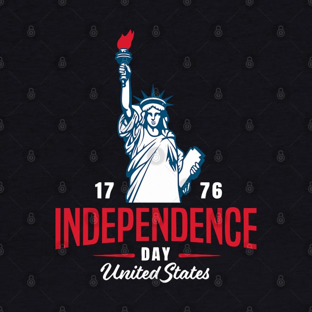 4th of July 1776  American independence day design by AJ techDesigns